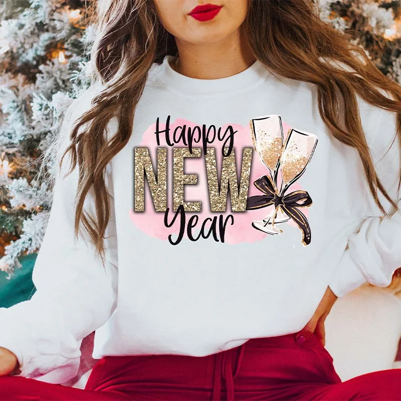 Sweatshirts with animal design -Cheers To The New Year Sweatshirt