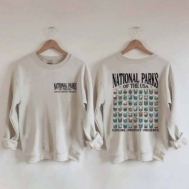 Black sweatshirts for everyday outfits -National Parks Sweatshirt