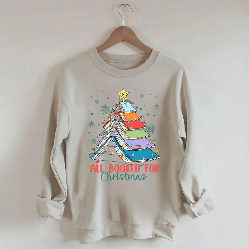 Sweatshirts with animal design -Christmas Book Tree Teachers Sweatshirt