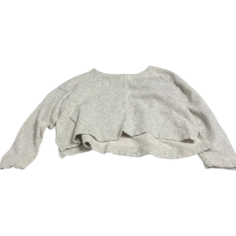 Gray sweatshirts for cozy outfits -Sweatshirt Crewneck By Loft In Multi-colored, Size: L