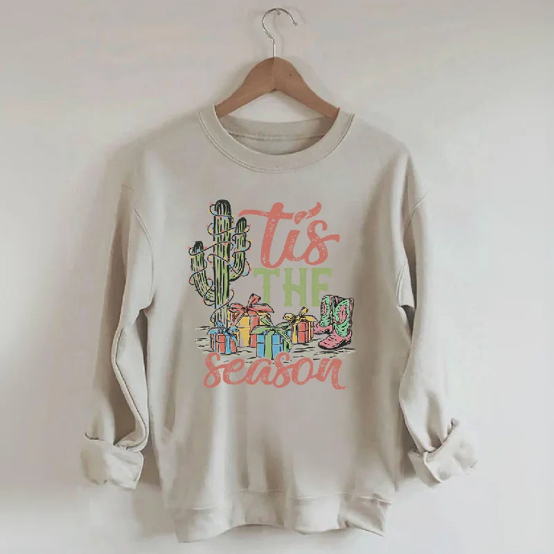 Sweatshirts with zigzag print -Country Christmas Western Sweatshirt