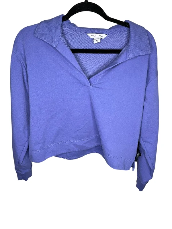 White sweatshirts for summer -Sweatshirt Collar By Athleta In Purple, Size: Xs