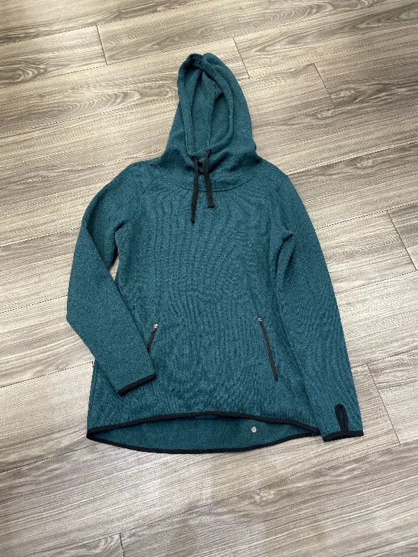 Soft sweatshirts for sensitive skin -Sweatshirt Hoodie By Old Navy In Teal, Size: L