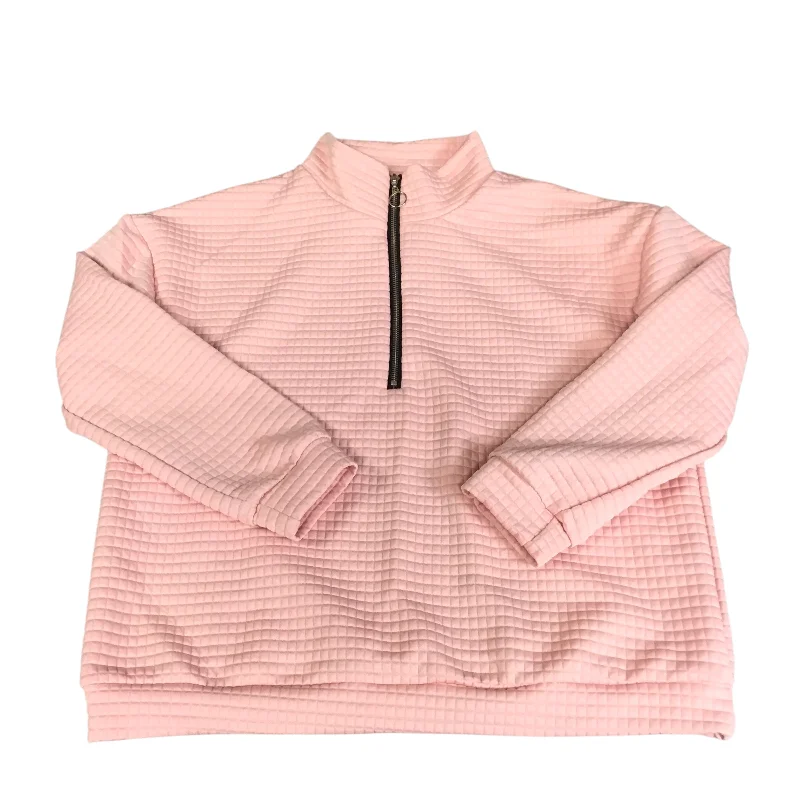 Sweatshirts with tree pattern -Sweatshirt Collar By Clothes Mentor In Pink, Size: L