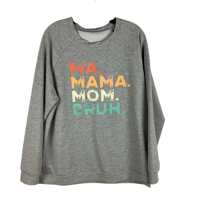 Gray sweatshirts for casual outings -Sweatshirt Collar By Clothes Mentor In Grey, Size: Xxl