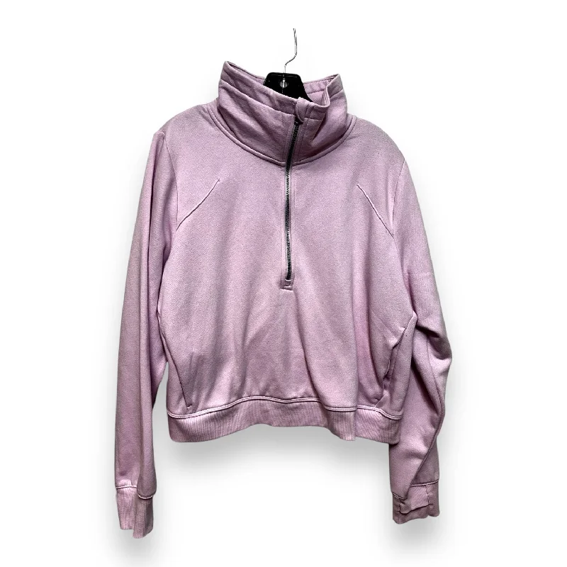 Soft sweatshirts for fall nights -Athletic Sweatshirt Collar By All In Motion In Pink, Size: Xxl