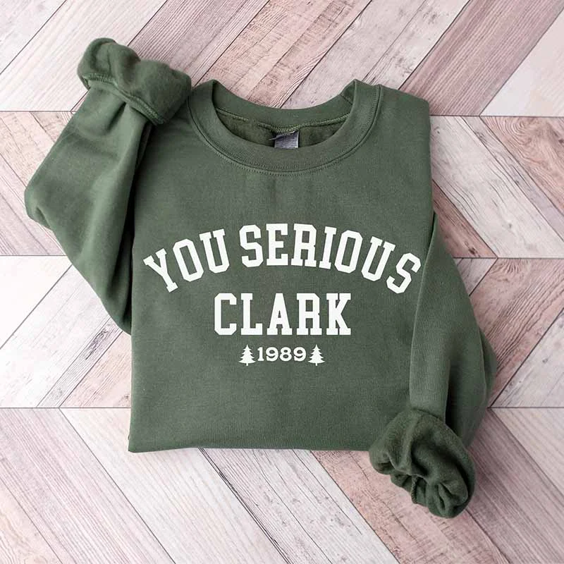 Sweatshirts with leaf print -You Serious Clark Christmas Vacation Sweatshirt