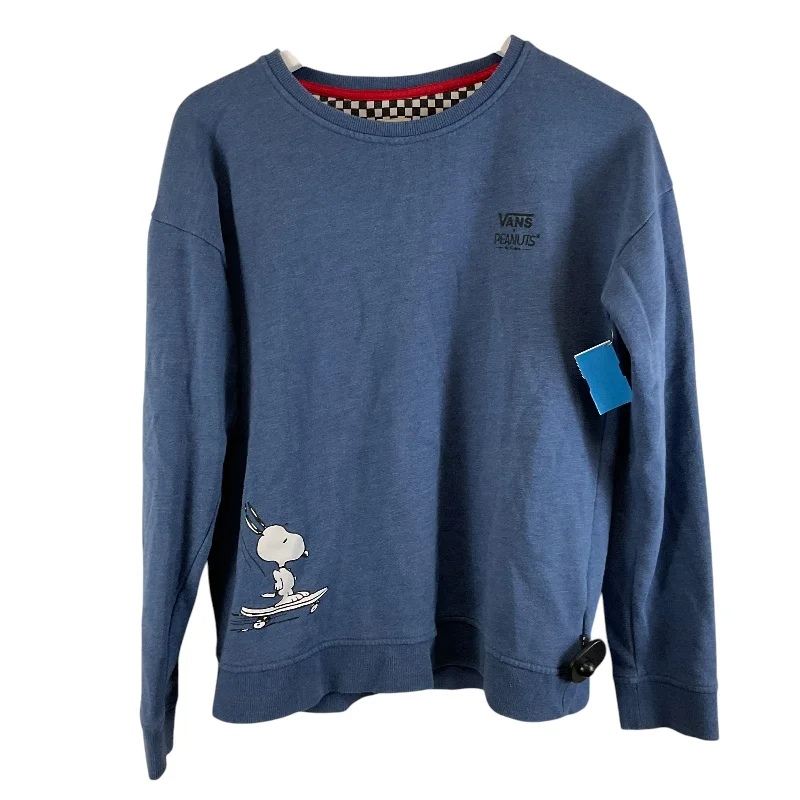 Sweatshirts with tie-dye pattern -Sweatshirt Collar By Vans In Blue, Size: M