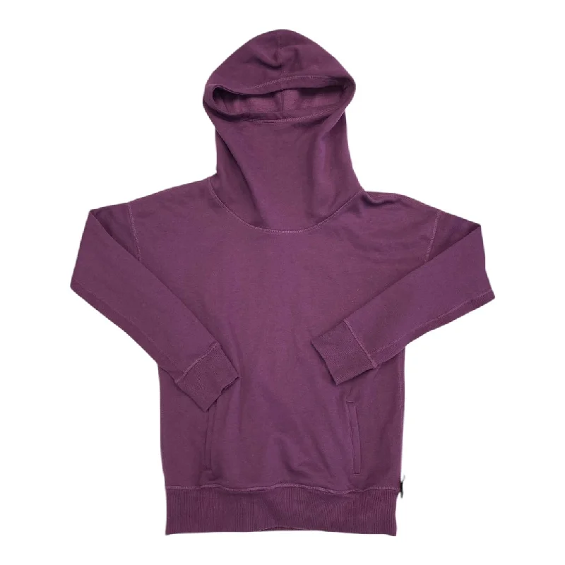 Sweatshirts with deep pockets -Athletic Sweatshirt Hoodie By Zyia In Purple, Size: Xl