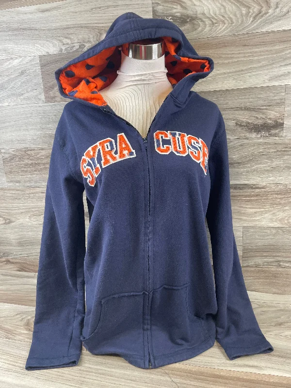 Black sweatshirts for everyday outfits -Athletic Sweatshirt Hoodie By Clothes Mentor In Blue & Orange, Size: Xl