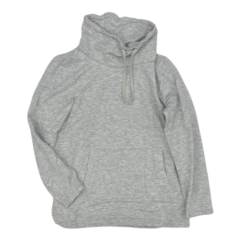 Sweatshirts with relaxed cuffs -Sweatshirt Collar By Clothes Mentor In Grey, Size:M