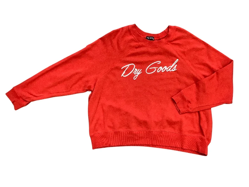 Sweatshirts with loose collar -Sweatshirt Crewneck By Original Ty Wear In Red, Size: M