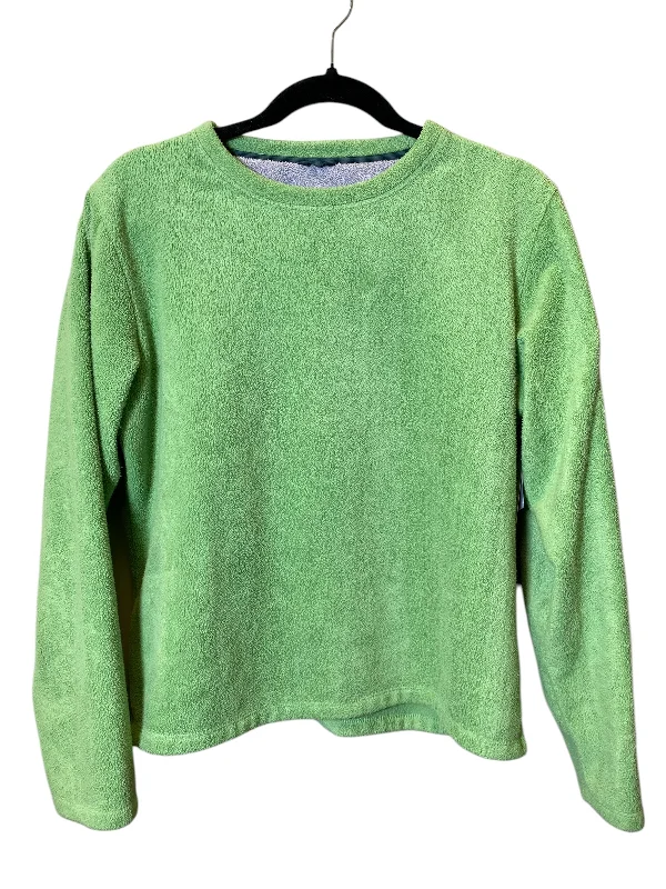 White sweatshirts with cable knit -Sweatshirt Crewneck By Horny Toad In Green, Size: M