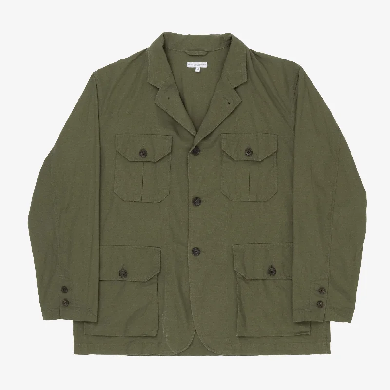 Jacket with leaf pattern -Military Jacket