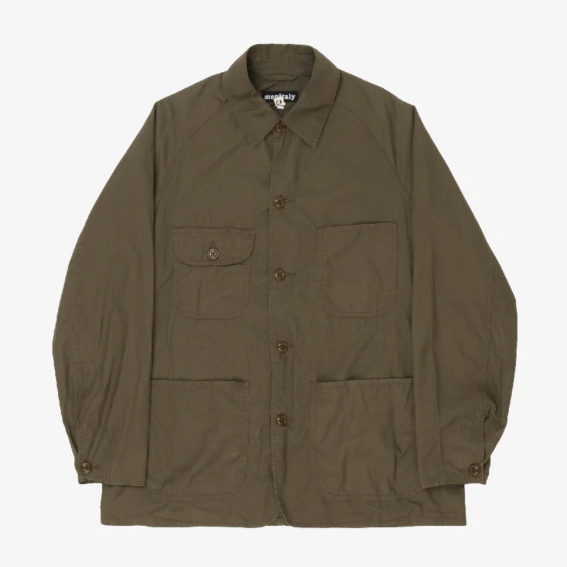 Jacket with flared sleeves -Coverall Chore Jacket