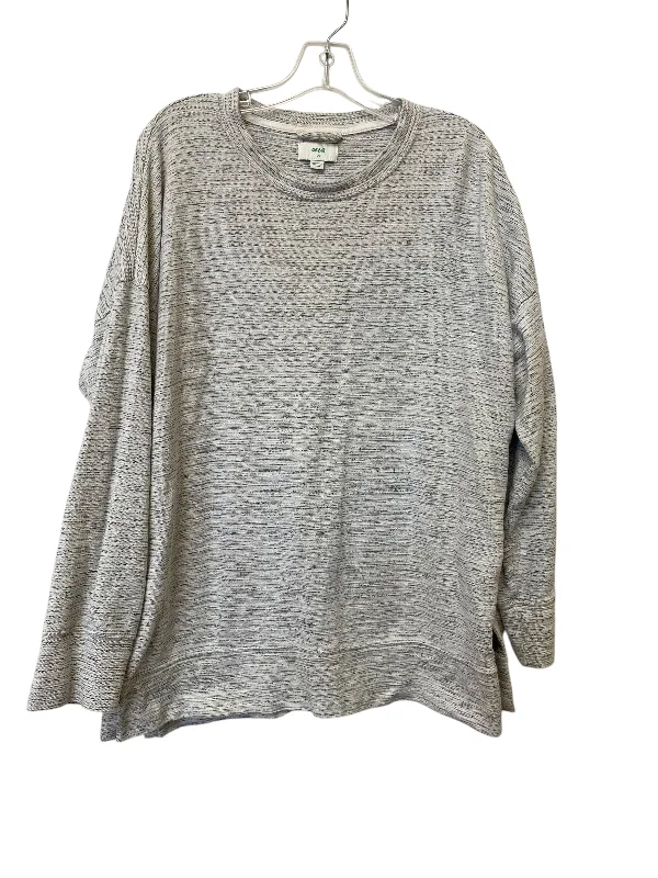 White sweatshirts with floral print -Sweatshirt Crewneck By Aerie In Grey, Size: L