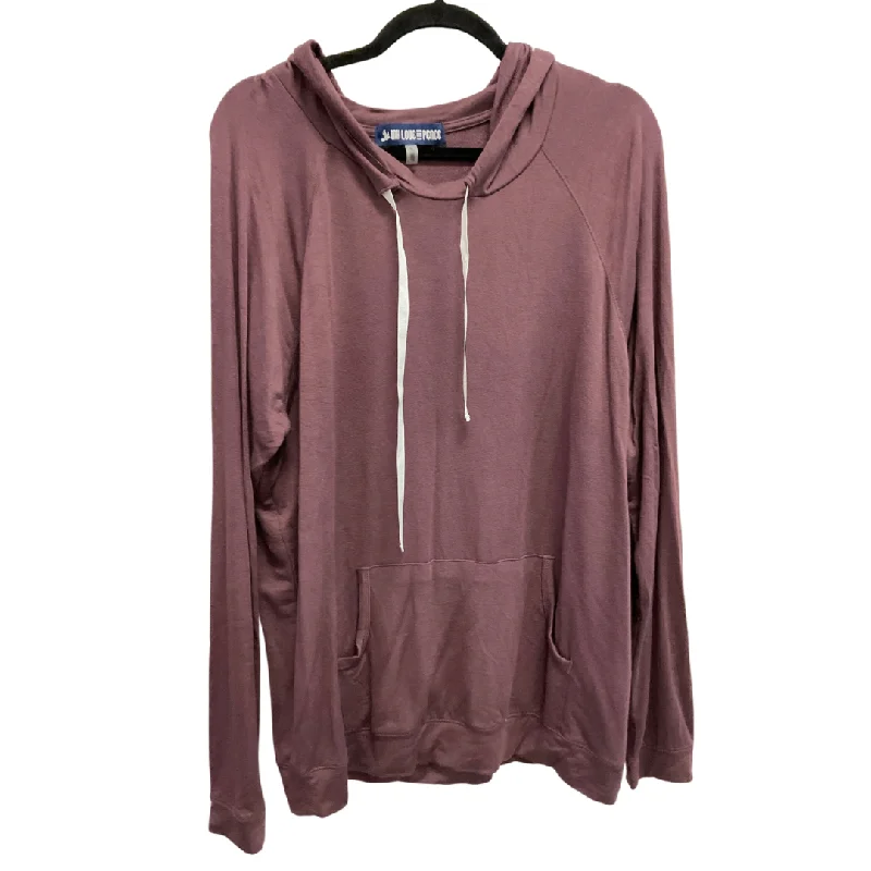 Warm sweatshirts for fall comfort -Sweatshirt Hoodie By Clothes Mentor In Purple, Size: L