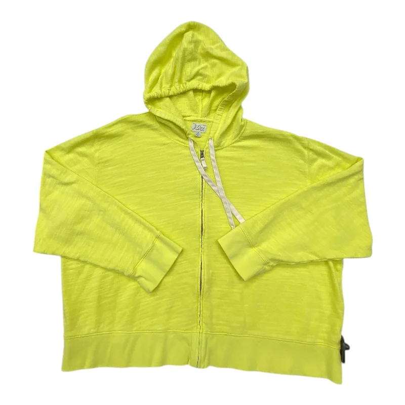 Lightweight sweatshirts for spring wear -Sweatshirt Hoodie By J. Crew In Yellow, Size: 2x