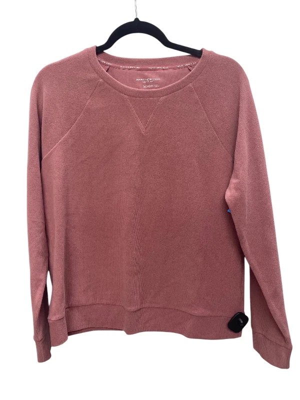 Sweatshirts for outdoor picnics -Sweatshirt Crewneck By Marc New York In Pink, Size: S