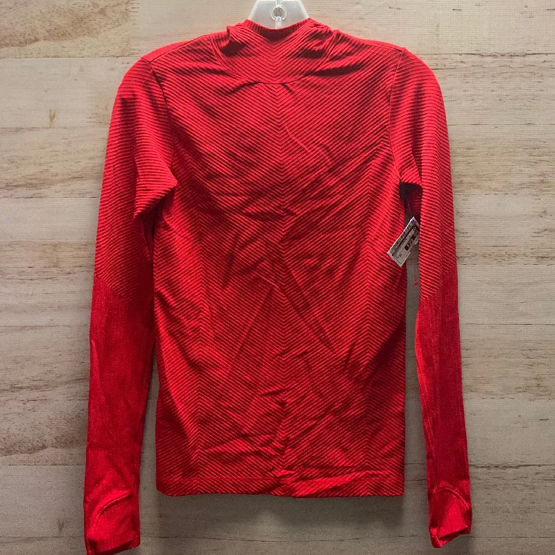 Sweatshirts with extended cuffs -Sweatshirt Hoodie By Athleta In Red, Size: Xs