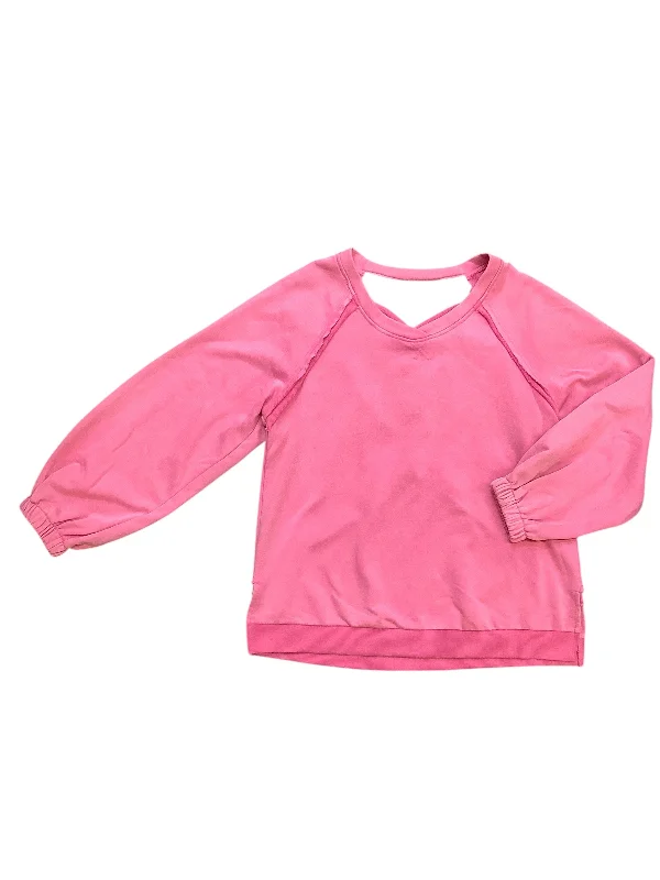 Black sweatshirts for winter comfort -Sweatshirt Crewneck By Pol In Pink, Size: M