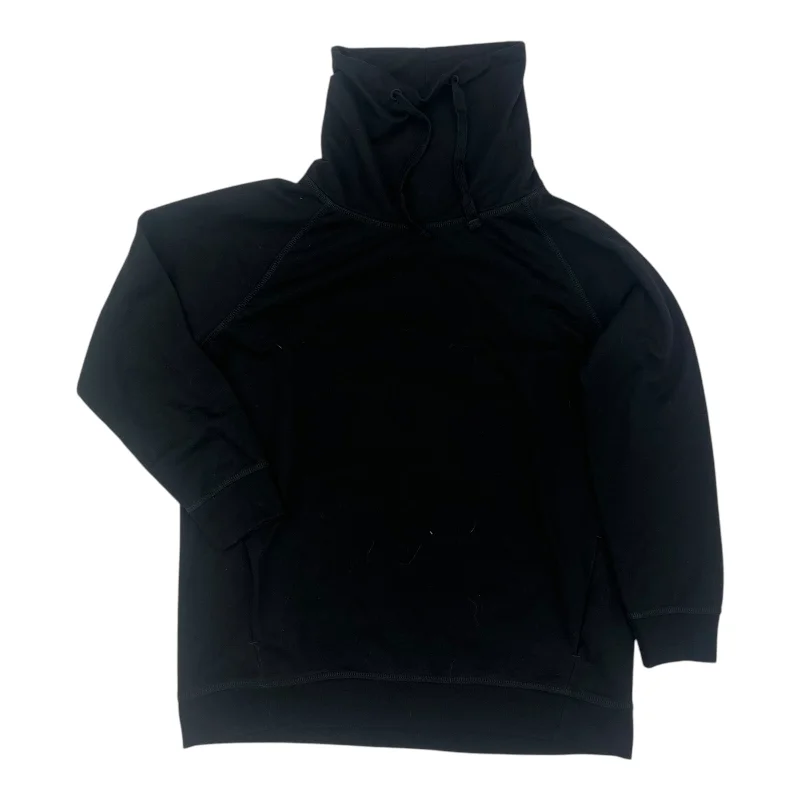 Sweatshirts with long ruffles -Sweatshirt Collar By Gap In Black, Size:Xl