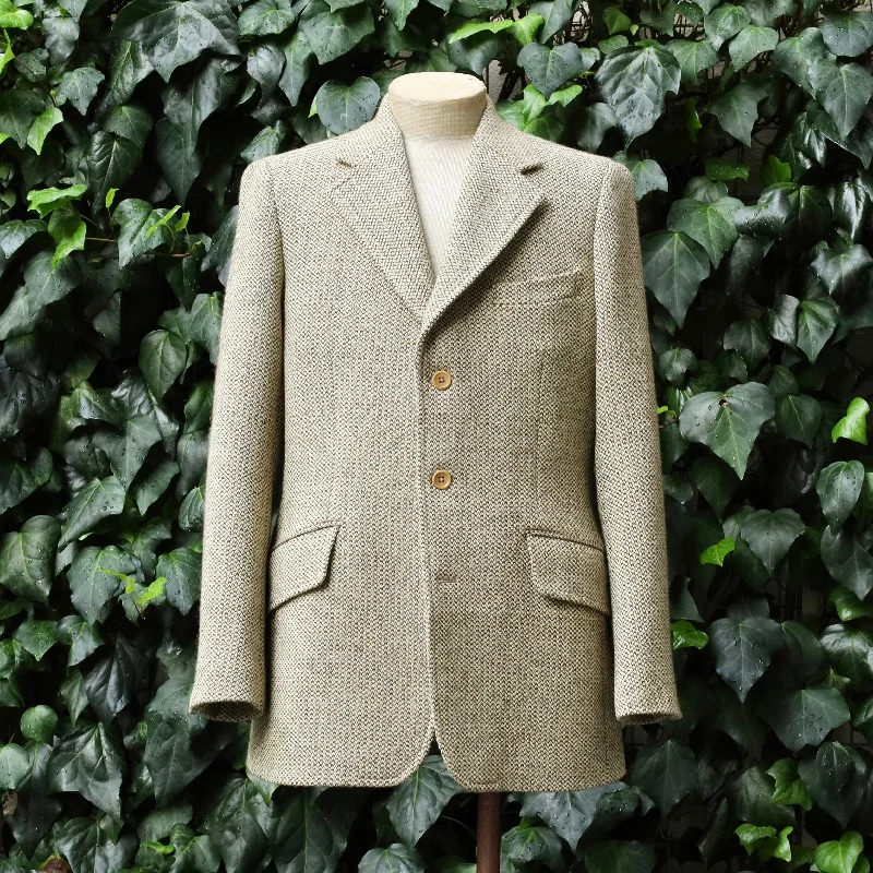 Jacket with tie sleeves -DUNN JACKET WOOL TWEED