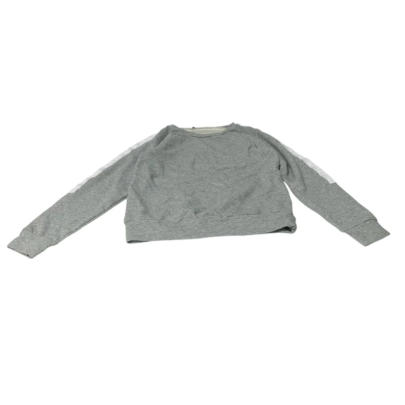 Sweatshirts with front buttons -Sweatshirt Crewneck By Walter Baker In Grey, Size: S