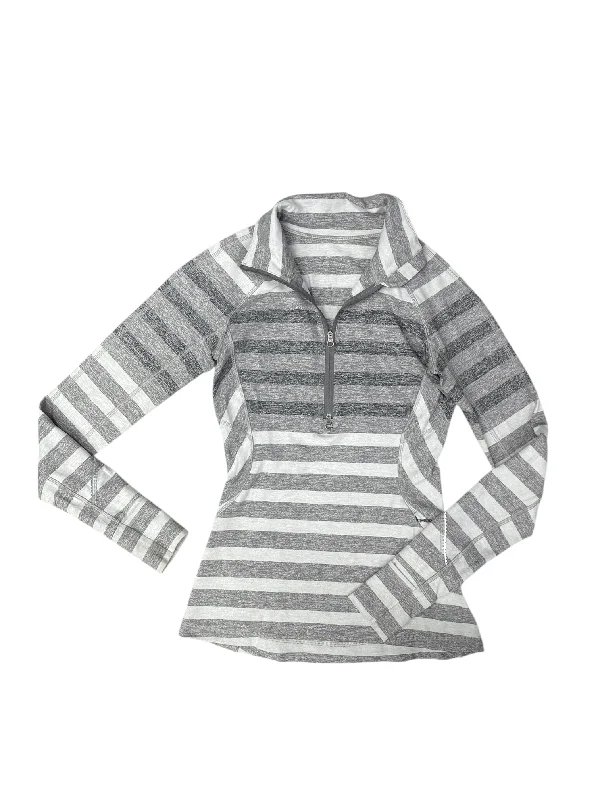 Sweatshirts for rainy seasons -Athletic Sweatshirt Crewneck By Lululemon In Grey, Size: 4