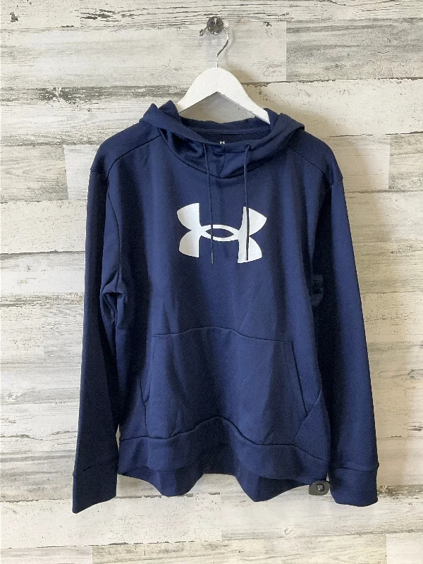 Sweatshirts for chilly mornings -Sweatshirt Hoodie By Under Armour In Navy, Size: Xl