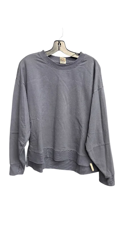 Sweatshirts for postpartum moms -Sweatshirt Crewneck By All In Motion In Blue, Size: M