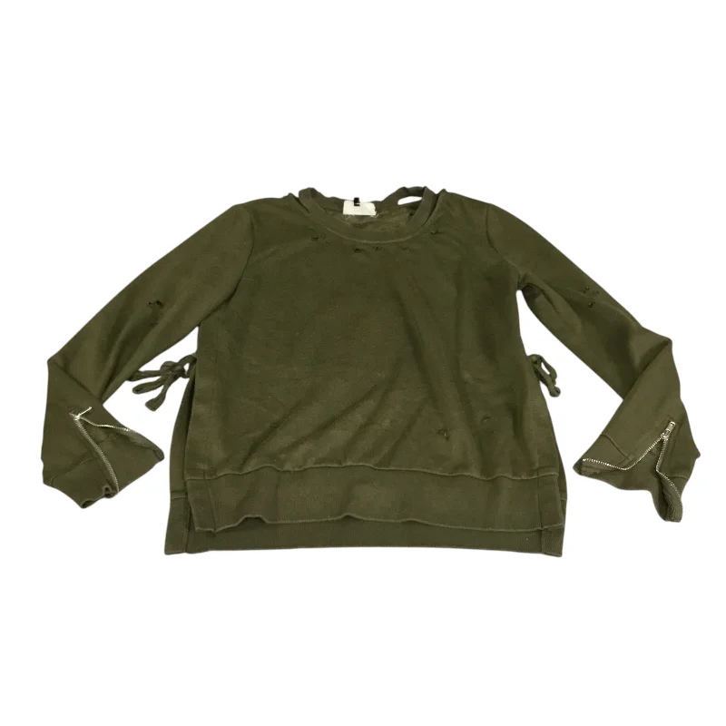 Sweatshirts with cloud design -Sweatshirt Collar By Cmc In Green, Size: M