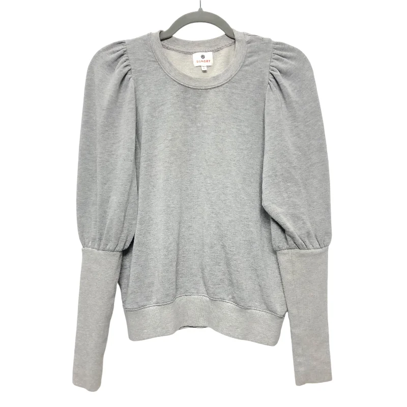 White sweatshirts for summer -Sweatshirt Crewneck By Sundry In Grey, Size:Xs