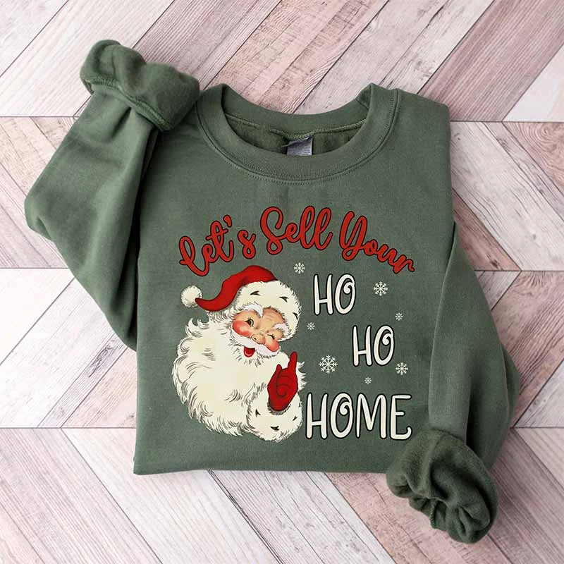 White sweatshirts with cable hem -Realtor Christmas Real Estate Agent Sweatshirt