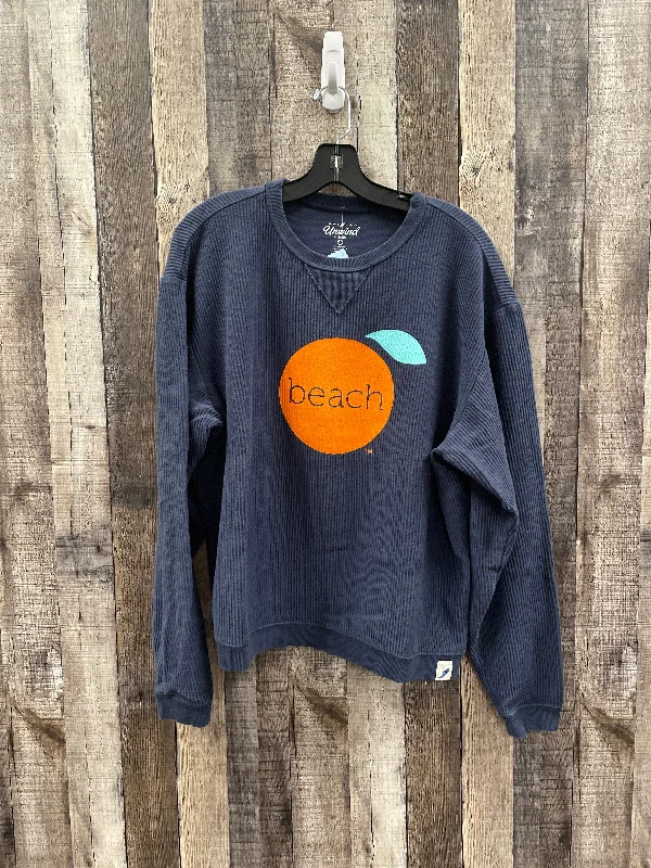 Thick sweatshirts for cold days -Sweatshirt Crewneck By Cme In Navy, Size: Xl