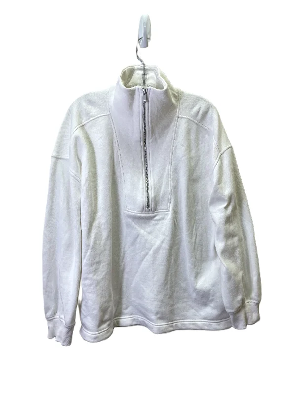 Sweatshirts with lantern sleeves -Sweatshirt Collar By Old Navy In White, Size: L