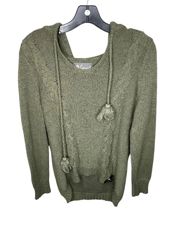 Green sweatshirts for winter style -Sweatshirt Hoodie By Natural Reflections In Green, Size: M