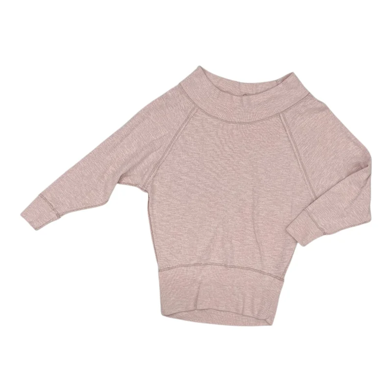 Sweatshirts with pearl trim -Sweatshirt Crewneck By Old Navy In Pink, Size:L