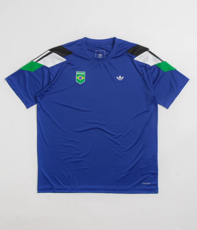 oversized t-shirts for women -Adidas Brasil Power Of Three Jersey - Team Royal Blue