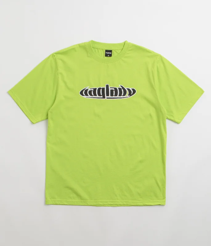 crew neck t-shirts pack -Baglady Warp T-Shirt - Vibrant Green