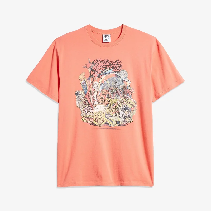 soft summer t-shirts -BILLIONAIRE BOYS CLUB | BB FLOATING CITY SS TEE { PORCELAIN ROSE