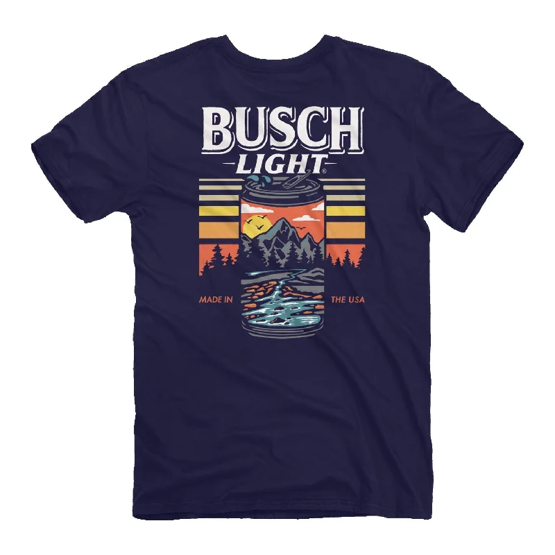 custom logo graphic t-shirts -Busch Light - Can Scene T-Shirt