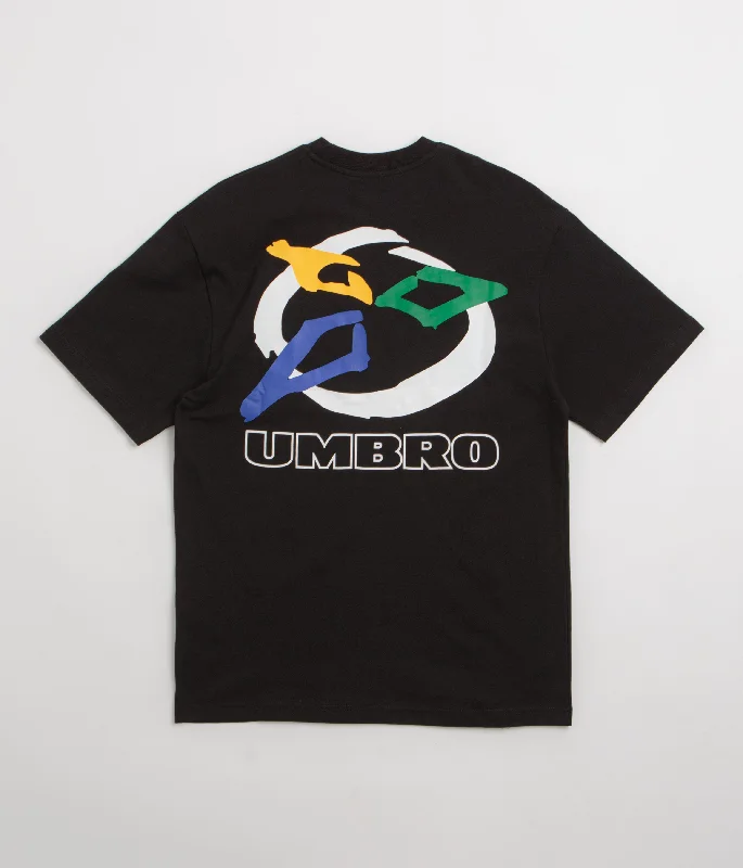 oversized casual t-shirts -Butter Goods x Umbro Ball T-Shirt - Black