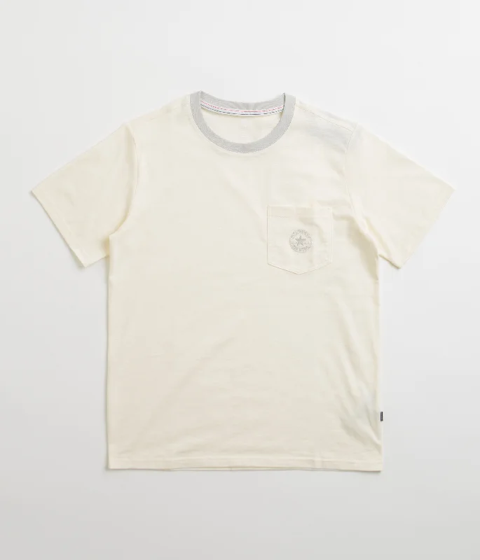 pastel t-shirts soft tones -Converse Retro Pocket T-Shirt - Egret