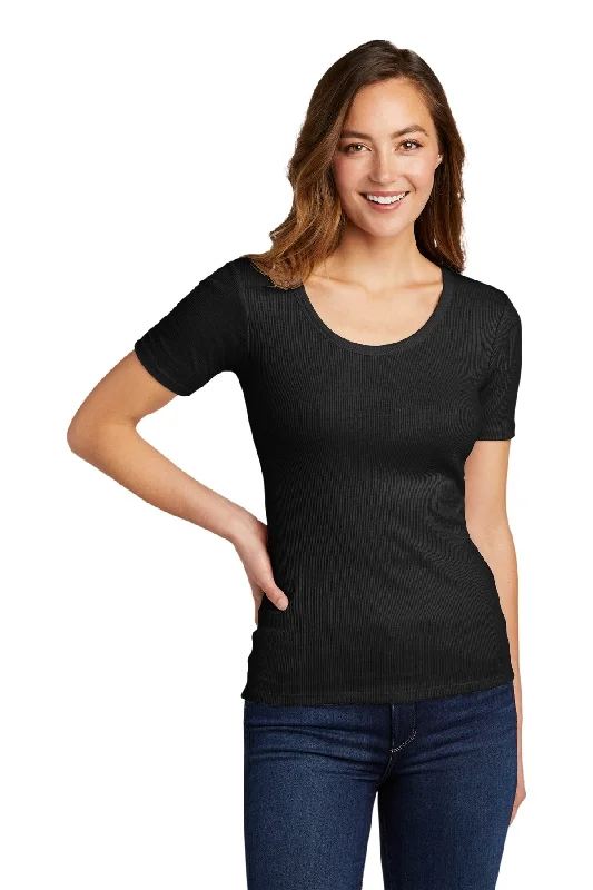 oversized athletic t-shirts -District Women's V.I.T.™Rib Scoop Neck Tee DT6020