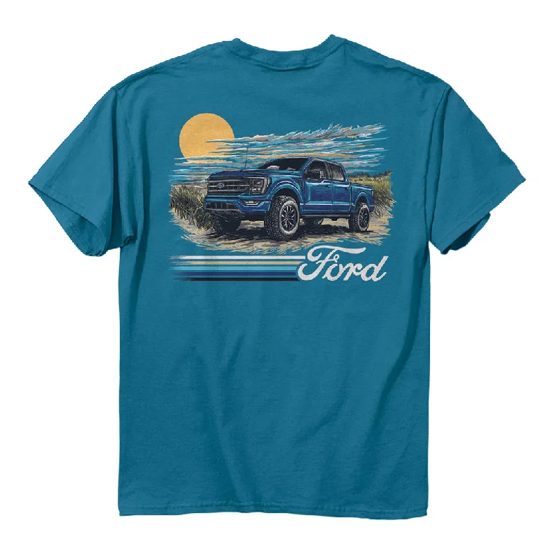 minimalist graphic t-shirts -Ford - F-150 Tremor Beach Truck T-Shirt