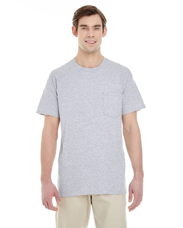 summer boho t-shirts -Gildan Pocket T-Shirt | Sport Grey