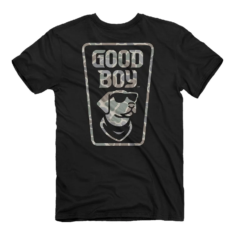 kids retro t-shirts -Good Boy - Camo T-Shirt