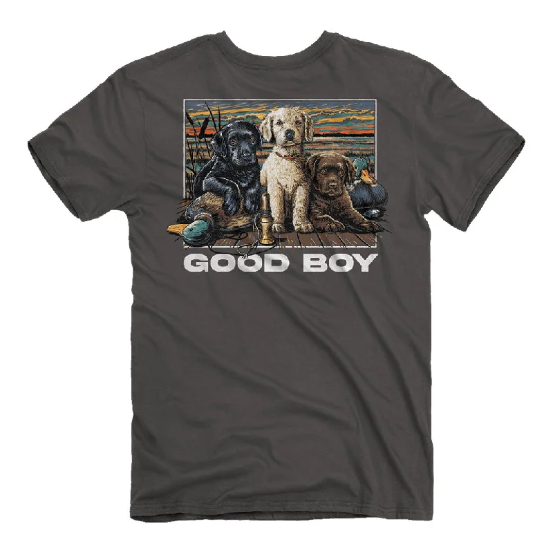 anime t-shirts for teens -Good Boy - Pups and Ducks T-Shirt