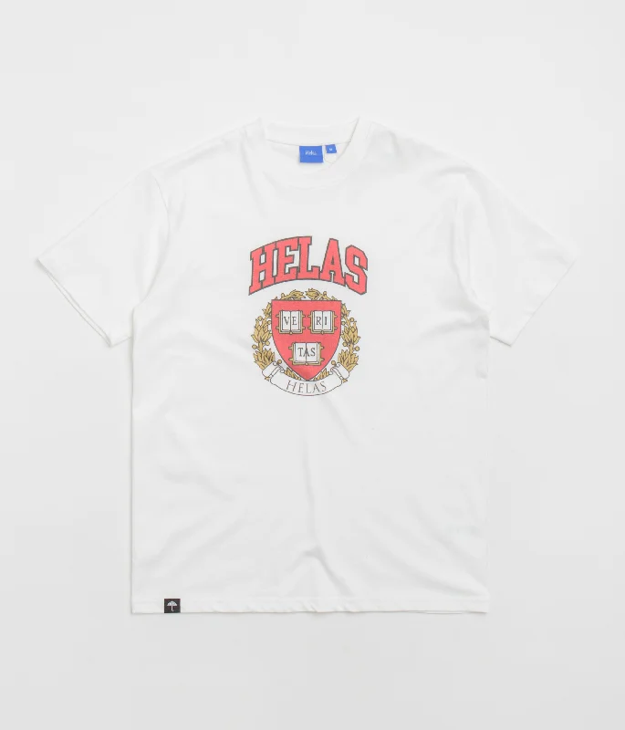 street retro t-shirts -Helas Veritas T-Shirt - White